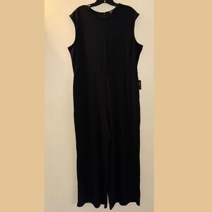 Express Black Cap Sleeve Stretchy Jumpsuit Size XL NWT!